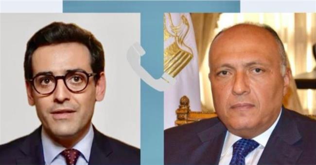 شكري و وزير خارجية فرنسا يؤكدان ضرورة تحقيق وقف إطلاق النار في غزة