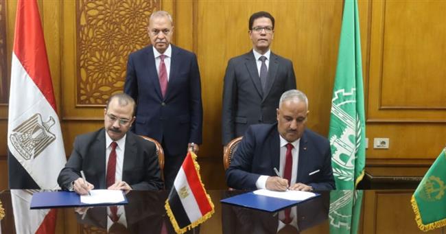 توقيع بروتوكول تعاون بين جامعة بنها و"رياضة القليوبية"