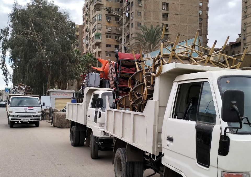 رفع 179 حالة إشغال في حملات بأحياء الإسكندرية