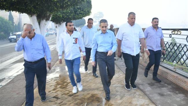محافظ الغربية يتابع المرحلة الثانية من تطوير كورنيش كفر الزيات 