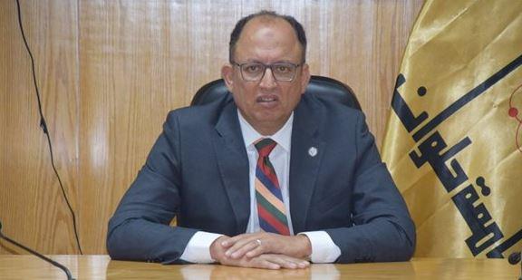 رئيس جامعة حلوان يستقبل الأنبا ميخائيل 