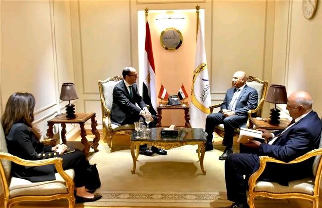 وزير النقل يجتمع مع سفير النمسا وشركات متخصصة في قطاعات السكك الحديدية