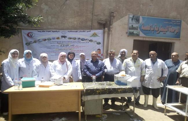 جامعة بنها تنظم قافلة بيطرية بقرية الحصة بمركز طوخ