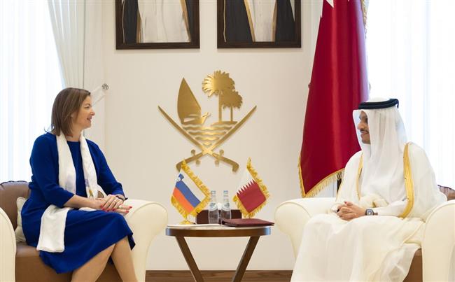 قطر وسلوفينيا تبحثان سبل تطوير علاقات التعاون وعددًا من القضايا المشتركة