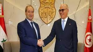 وزير الخارجية التونسى ونظيره السورى يدعوان لتكثيف تبادل زيارات كبار المسئولين
