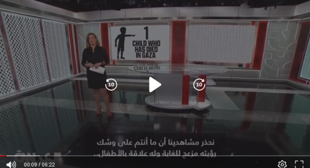شاهد: لأول مرة.. جدران ستوديوهات CNN تتزين بأيقونات أطفال غزة