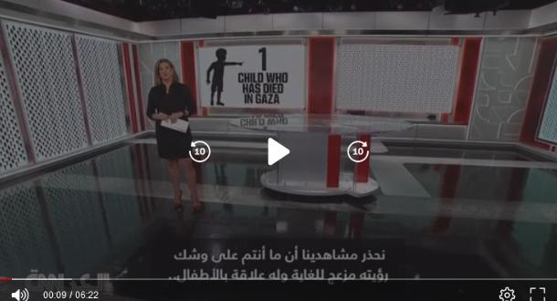 شاهد: لأول مرة.. جدران ستوديوهات CNN تتزين بأيقونات أطفال غزة