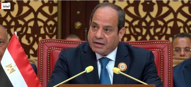 الرئيس السيسي: موقف مصر ثابت برفض تصفية القضية الفلسطينية والتهجير القسري