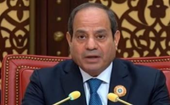 السيسي: حياة أبناء الشعب الفلسطيني لا تقل أهمية عن حياة أي شعب آخر