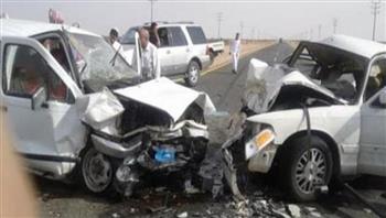   إصابة 8 أشخاص إثر حادث تصادم سيارتين فى منطقة الهرم