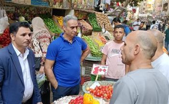 رئيس حماية المستهلك يقود حملات رقابية موسعة بشارع فيصل والهرم وترسا بالجيزة