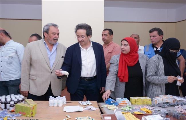 خلال 7 قوافل شاملة.. جامعة طنطا تقدم الرعاية الطبية لــ6616 حالة