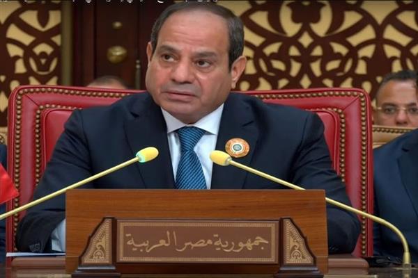 السيسي : مصر ستظل علي موقفها الثابت فعلاً وقولاً