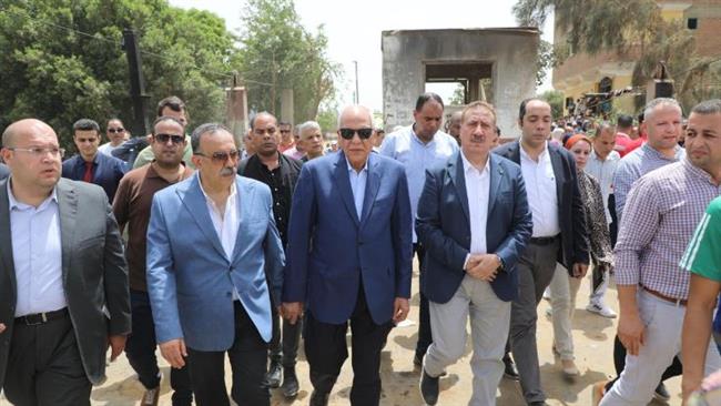 محافظا المنوفية والجيزة يتفقدان موقع حادث معدية أبو غالب 