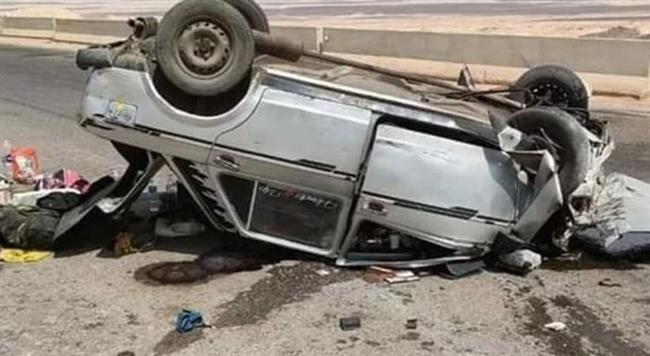 إصابة 4 فى انقلاب ملاكى أعلى الطريق الأوسطى اتجاه أكتوبر