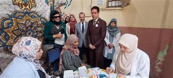 بمشاركة 9 كليات.. رئيس جامعة بنها يتفقد فعاليات القوافل المتكاملة بقرية قلما بقليوب 