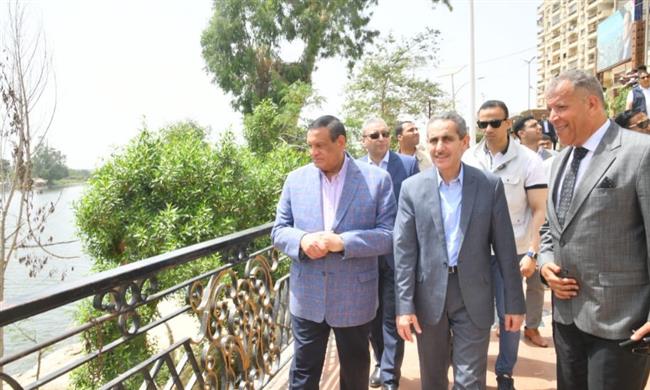 وزير التنمية ومحافظ الغربية يتفقدان محور ترعة النعناعية