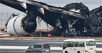   اصطدام طائرتين يابانيتين في مطار هانيدا بالعاصمة طوكيو
