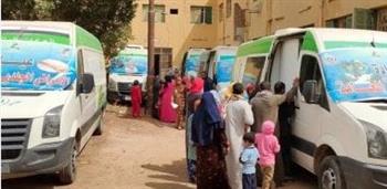 بني سويف: فحص 127 مواطنا في قافلة طبية بمركز ببا