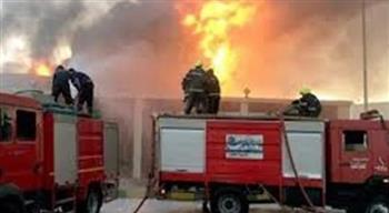   مصرع عامل وإصابة 3 آخرين إثر حريق داخل مصنع فى الصف