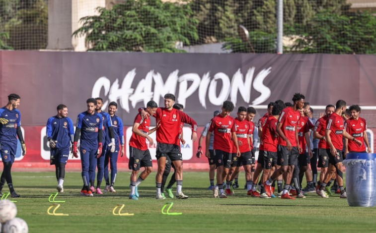 الدوري المصري .. الأهلي يختتم استعداداته لمباراة الجونة