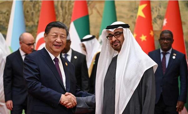 الرئيس الصيني يبحث مع نظيره الإماراتي تعزيز علاقات التعاون الاستراتيجي بين البلدين
