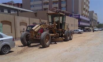 محافظ الغربية يتابع أعمال رصف طريق جسر مصرف محلة مرحوم