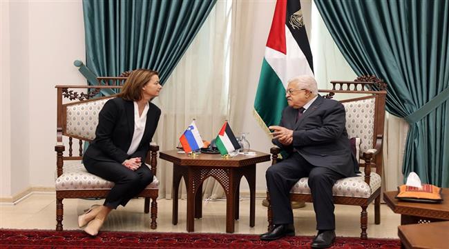رئيس فلسطين يبحث مع وزيرة خارجية سلوفينيا الحرب الإسرائيلية على غزة