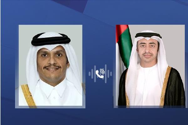 رئيس الوزراء القطري يبحث هاتفيًا مع وزير الخارجية الإماراتي مستجدات الأوضاع في غزة