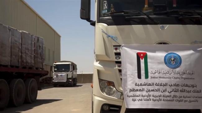 الأردن يسير قافلة مساعدات غذائية جديدة إلى غزة 