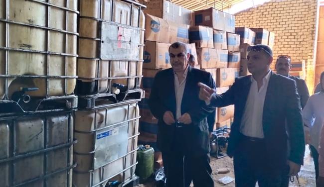 ضبط مصنع لتجميع الزيوت المستعملة بدون ترخيص بالإسكندرية