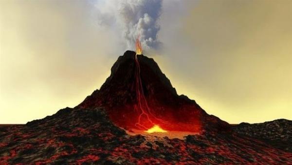 ثوران بركان جبل إيبو شرق إندونيسيا قاذفا رمادا بركانيا على ارتفاع 2000 متر