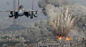   طائرات الاحتلال الإسرائيلي تقصف حي الشيخ عجلين فى غزة