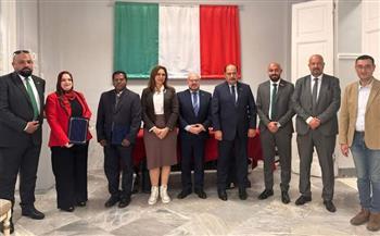 توقيع بروتوكول تعاون بين القنصلية الإيطالية و روتاري غرب
