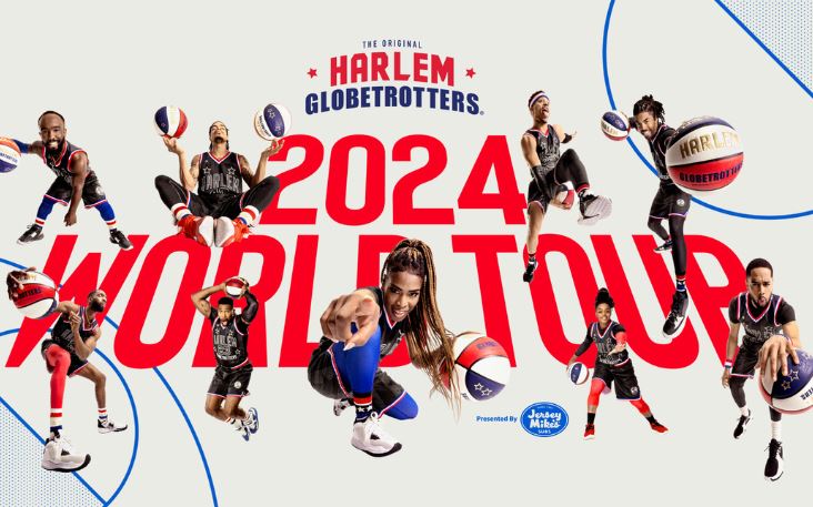 فريق كرة السلة العالمي "هارلم جلوبتروترز" يقدم استعراضًا بنادي سبورتنج