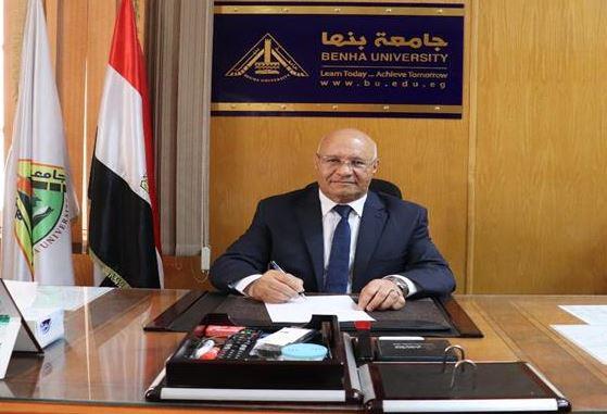 رئيس جامعة بنها يستقبل وفد الكنيسة الأرثوذكسية للتهنئة بعيد الأضحي المبارك 