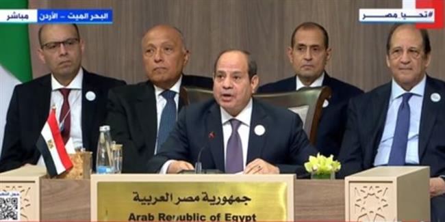 السيسي: نطالب بضرورة توفير التمويل اللازم للأونروا للاضطلاع بدورها فى غزة
