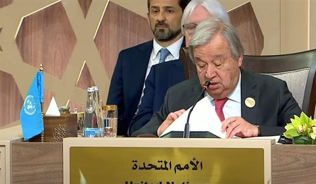 جوتيريش: 75% من سكان غزة نزحوا مرات ومرات بسبب الاعتداءات الإسرائيلية 