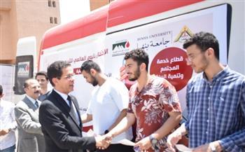 جامعة بنها تحتفل باليوم العالمي لـ التبرع بالدم