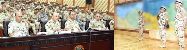 رئيس الأركان يشهد المرحلة الرئيسية لمشروع مراكز القيادة الإستراتيجى التعبوى 