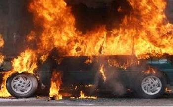   السيطرة على حريق سيارتين فى مدينة نصر دون إصابات
