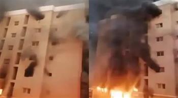   قوة الإطفاء العام الكويتية:حريق عمارة المنقف بسبب ماس كهربائي