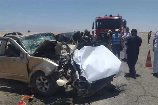 إصابة شخصين فى حادث تصادم سيارتين بشمال سيناء