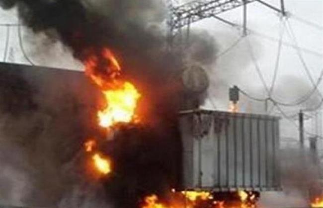 السيطرة على حريق كابينة كهرباء فى منطقة الهرم