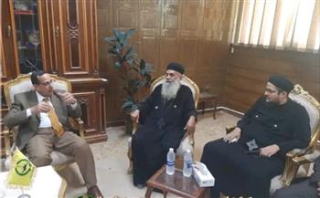   محافظ شمال سيناء استقبل وفد من الكنيسة للنهنئة بعيد الأضحى المبارك
