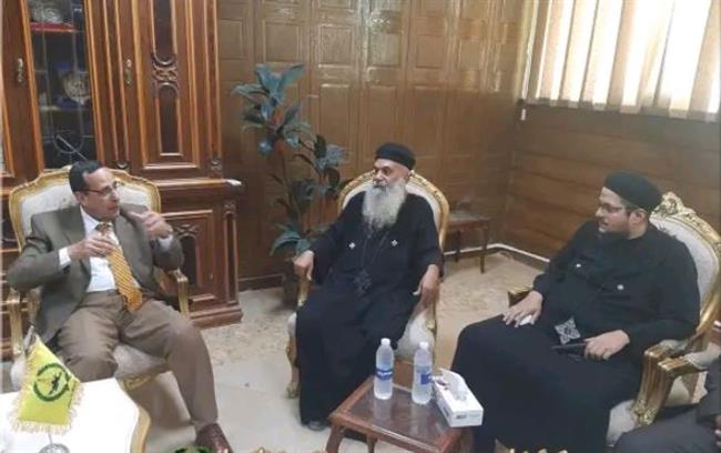 محافظ شمال سيناء استقبل وفد من الكنيسة للنهنئة بعيد الأضحى المبارك