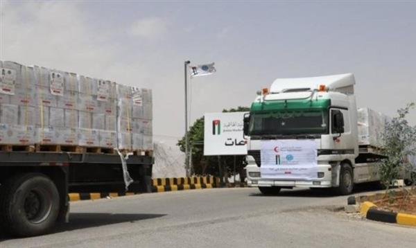 الأردن : وصول 45 شاحنة مساعدات إنسانية إلى غزة عشية عيد الأضحى