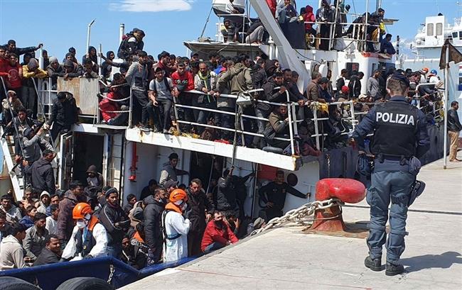 إيطاليا: وصول 173 مهاجرًا إلى جزيرة لامبيدوزا
