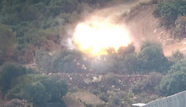 حزب الله اللبناني:استهداف دبابة ميركافا إسرائيلية وإصابتها إصابة مباشرة