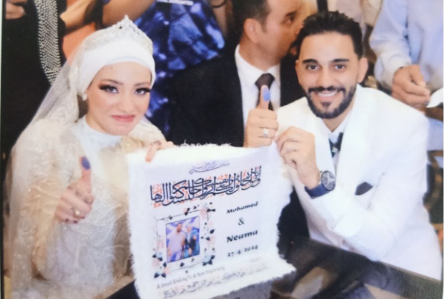 نائب رئيس تحرير "المساء" يهنئ "محمد" و"نعمة" بمناسبة الزفاف السعيد